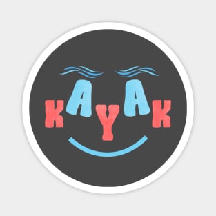 Smiling Kayak Magnet